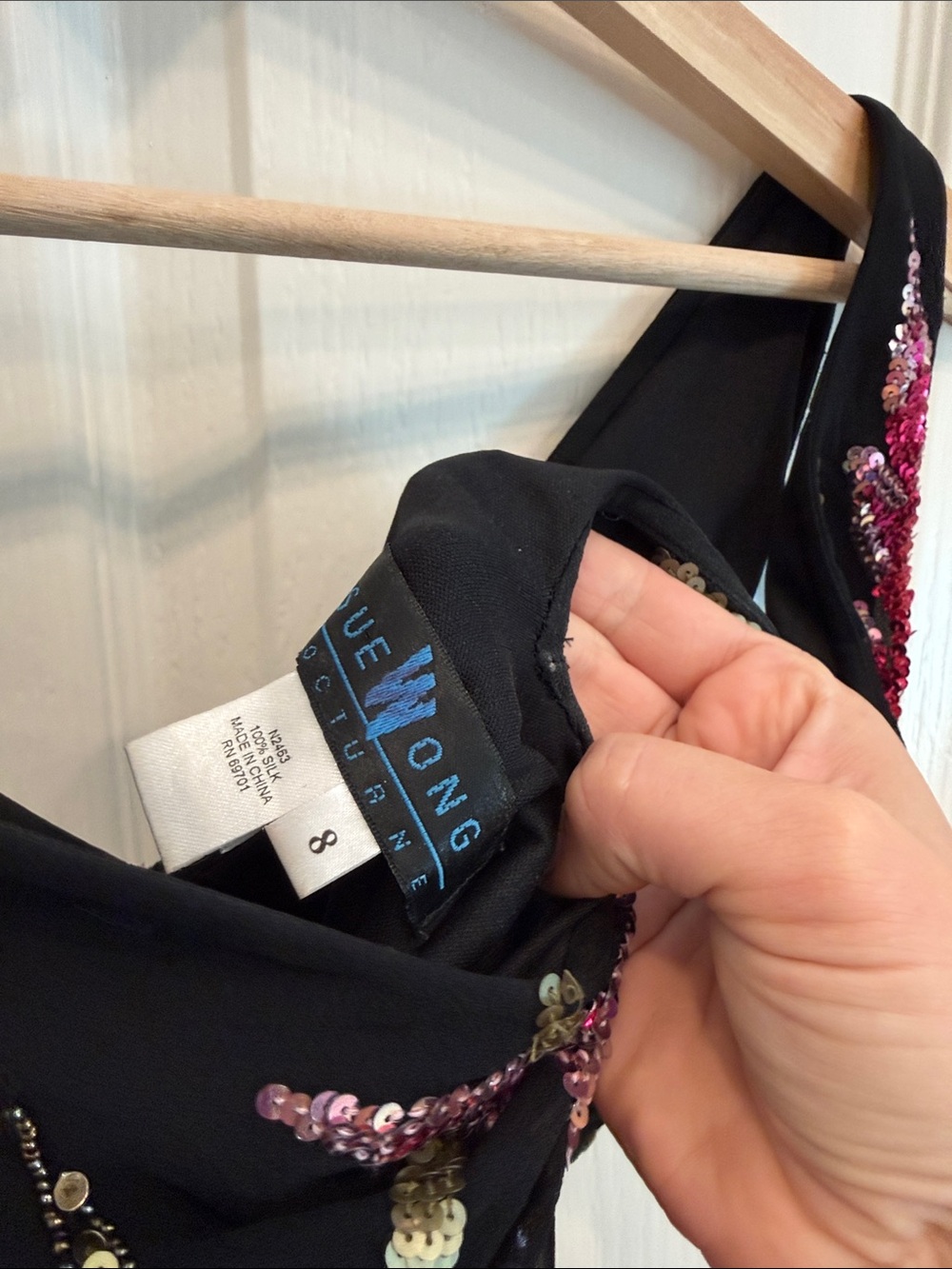 Sue Wong Nocturne sequin floral maxi dress - Picture 13 of 15